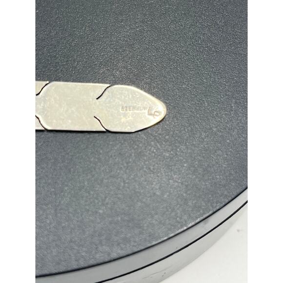 LP Signed Native American Navajo 925 Sterling Silver Feather Dangle Earrings - Picture 7 of 9